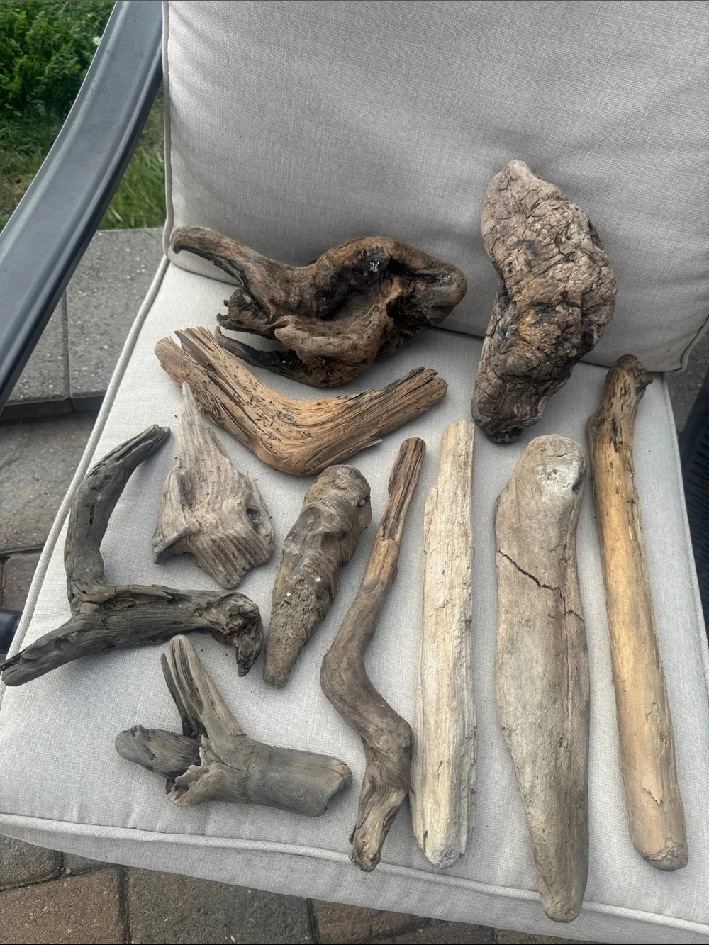 11 pc (5lbs shipped) Natural Driftwood Decorative Accent Pieces-craft & display